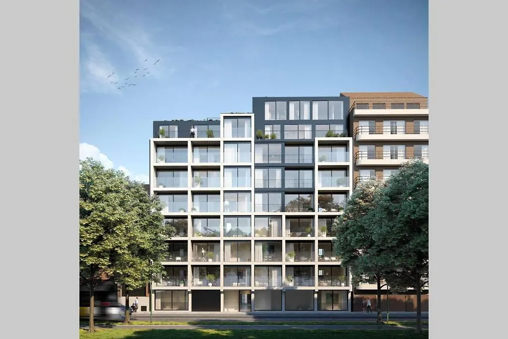 Schitterend Nieuwbouw Appartement In Gent Lägenhet